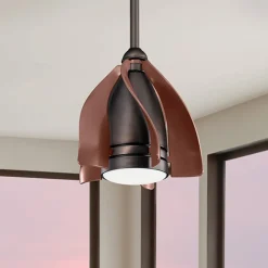 Terna LED-loftventilator, olieret/børstet bronze