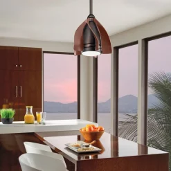 Terna LED-loftventilator, olieret/børstet bronze