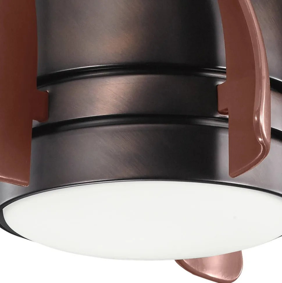 Terna LED-loftventilator, olieret/børstet bronze