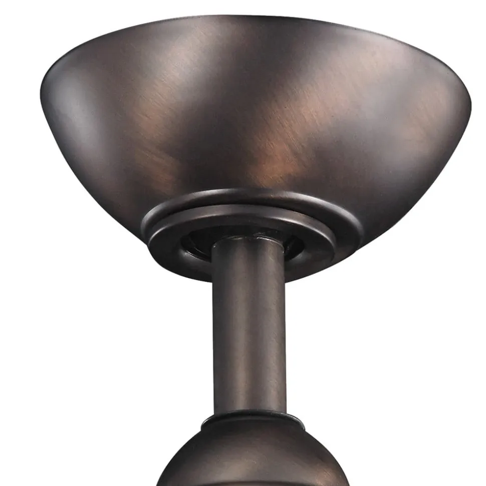 Terna LED-loftventilator, olieret/børstet bronze