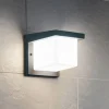 Terningeformet LED-udendørsvæglampe Desella