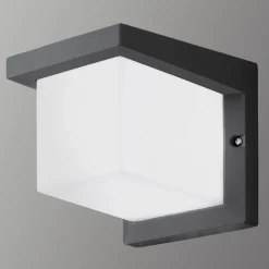 Terningeformet LED-udendørsvæglampe Desella