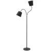 Texas gulvlampe, sort, 2 lyskilder