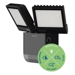 Theben udendørs LED-væglampe theLeda S17-100, sort Sensor