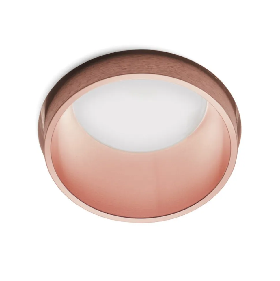 Thessaly indbygningsspot, kobber, gips, Ø 10 cm, GU10