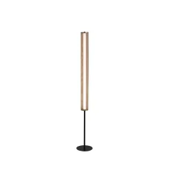 Thread LED-gulvlampe, guldfarvet, dæmpbar i 3 trin, stål