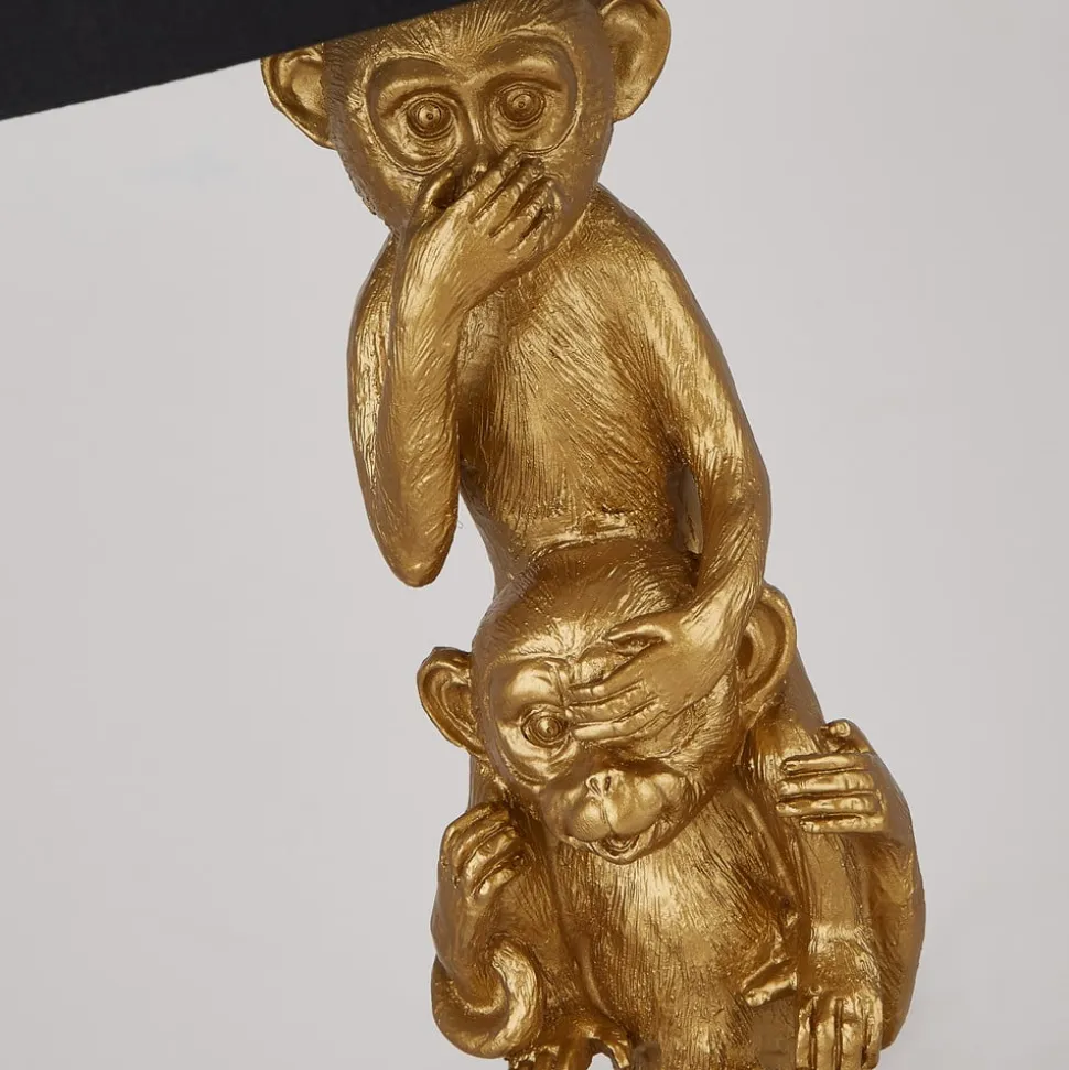 Three Wise Monkeys stof-bordlampe
