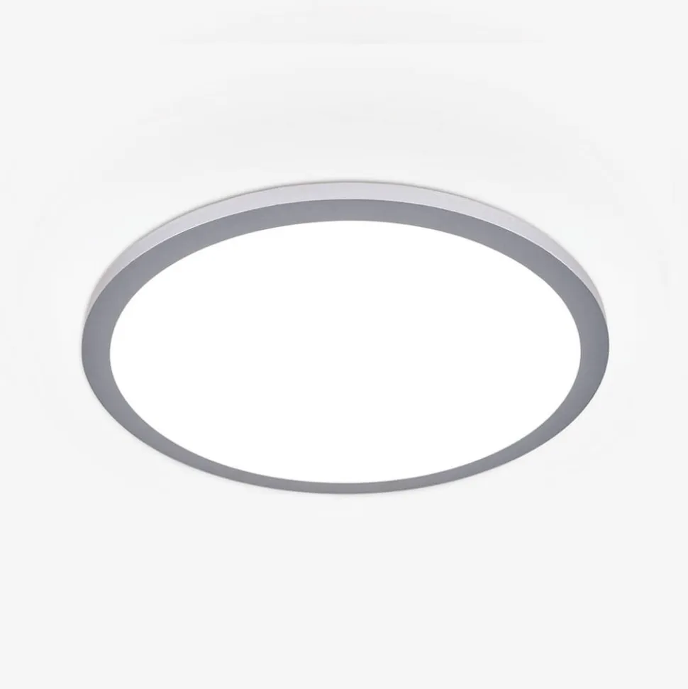 Titanfarvet LED loftlampe Aria, dæmpbar - 40 cm