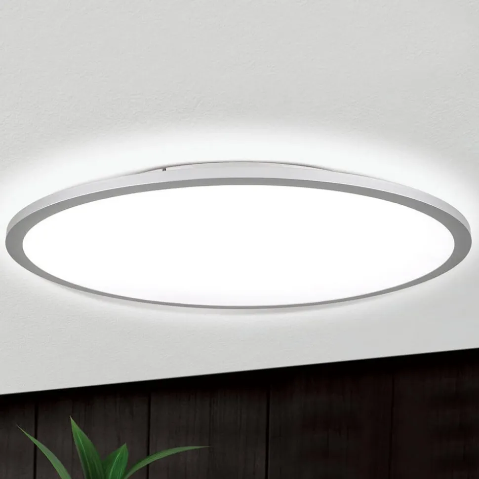 Titanfarvet LED loftlampe Aria, dæmpbar - 60 cm