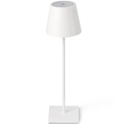 Toc LED-bordlampe med USB-oplader, IP54, hvid