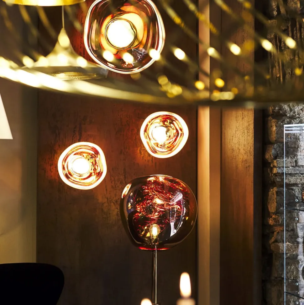 Tom Dixon gulvlampe Melt, kobberfarvet, højde 165 cm, stål