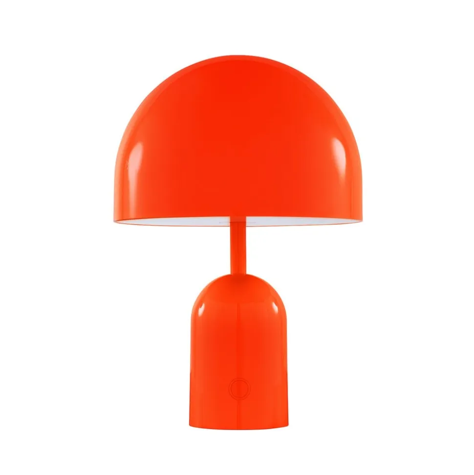 Tom Dixon LED-batteridrevne LED-bordlampe Bell Portable, rød, højde 28 cm
