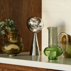 Tom Dixon LED-bordlampe Melt Portable, sølv, 29 cm