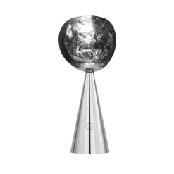 Tom Dixon LED-bordlampe Melt Portable, sølv, 29 cm