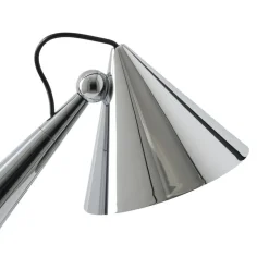 Tom Dixon LED-bordlampe Pose, sølvfarvet, højde 25 cm