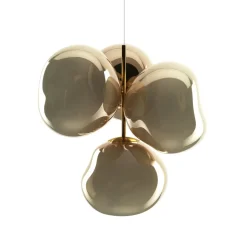 Tom Dixon LED-lysekrone Melt Chandelier, bronzefarvet