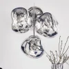 Tom Dixon LED-lysekrone Melt Chandelier, røggrå