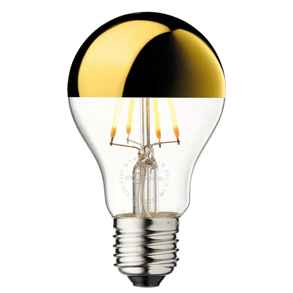 Topforspejlet pære Arbitrary E27 guld 3,5W 2700K dæmpbar