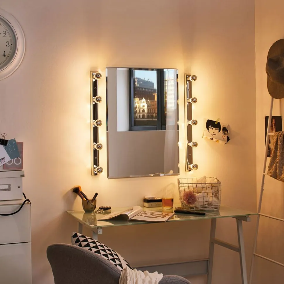 Topforspejlet pære E27 drop 827silver 2,6W