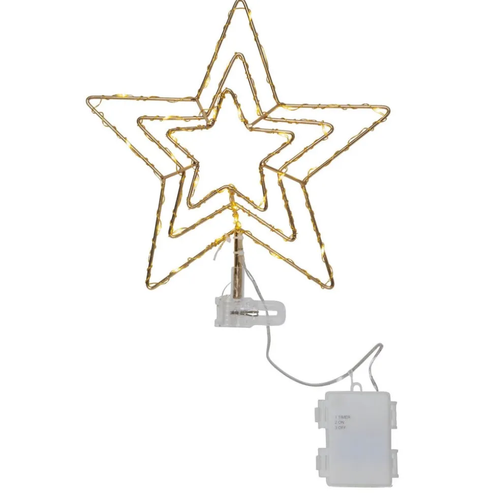 Topsy LED-julestjerne, 3D-stjerne, batteridrift