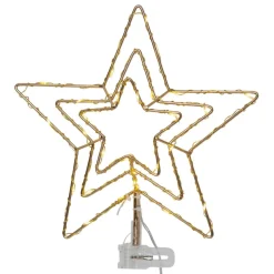 Topsy LED-julestjerne, 3D-stjerne, batteridrift