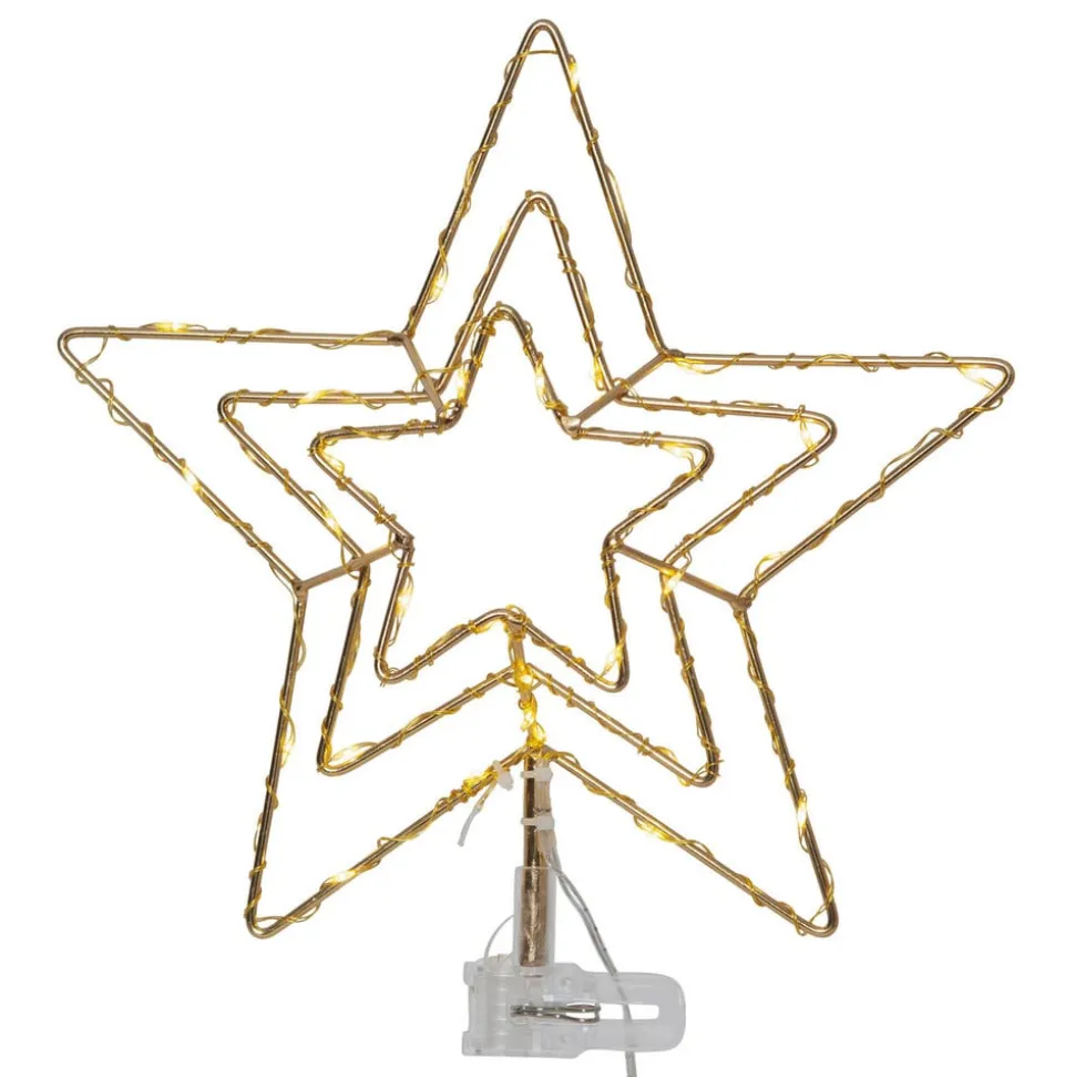 Topsy LED-julestjerne, 3D-stjerne, batteridrift