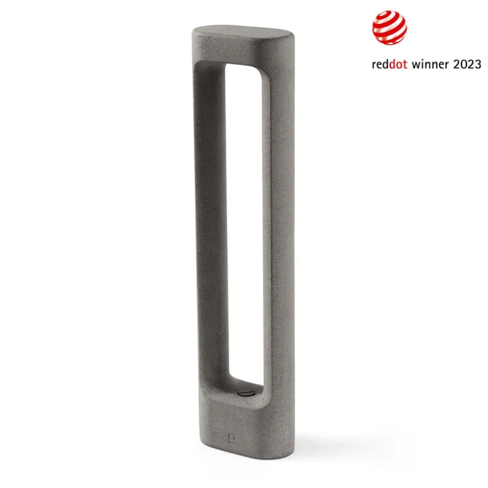 Totem LED-vejlampe, grå, beton, højde 61,1 cm