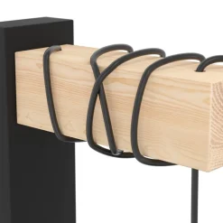 Townshend væglampe, bredde 14 cm, sort/eg