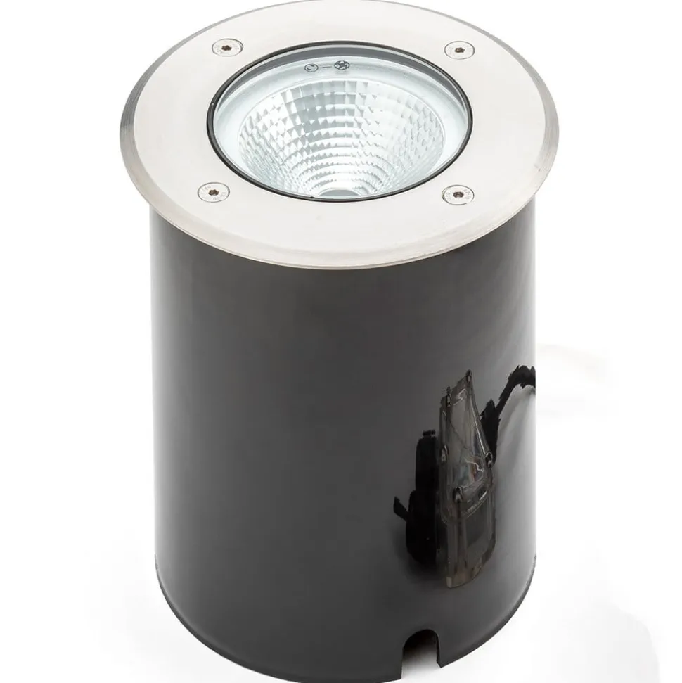 Tuva - LED-nedgravningslampe i rund form, IP65