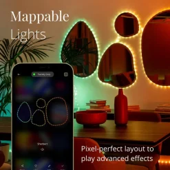 Twinkly Dots LED-lyskæde RGB, gennemsigtig, IP44, 10 m