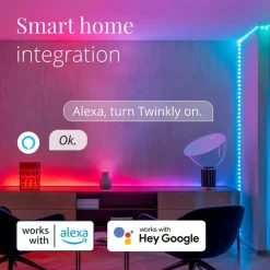 Twinkly Dots LED-lyskæde RGB, gennemsigtig, IP44, 10 m