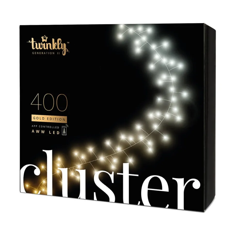 Twinkly LED-lyskæde, CCT, sort, 400 lys, 6 m