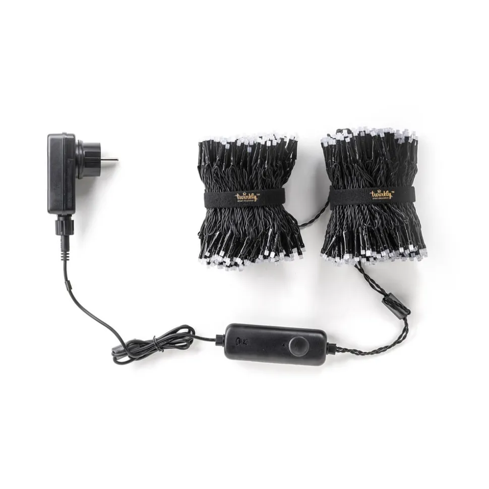 Twinkly Music Set lyskæder sort 600 RGB