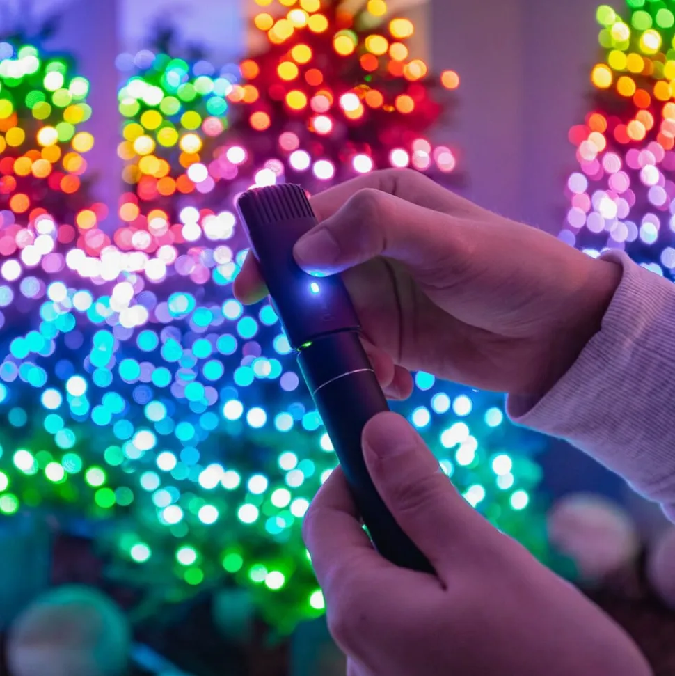 Twinkly RGB lyskæder, sort, 250 lys 20m