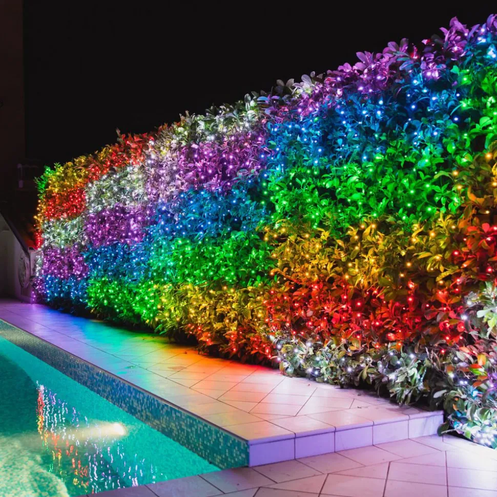 Twinkly RGB lyskæder, sort, 250 lys 20m