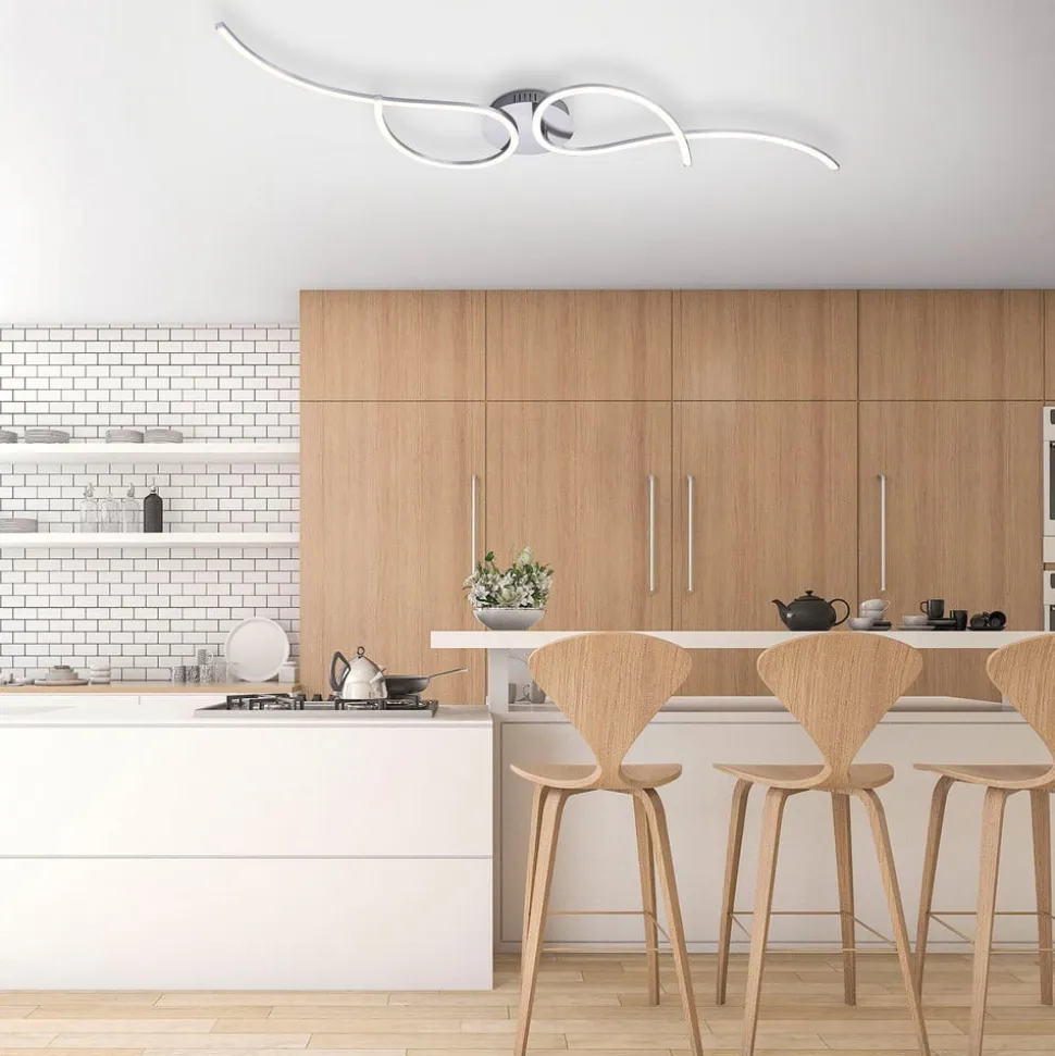 Tyler LED-loftlampe, dæmpbar, stål