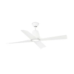 Typhoon L loftventilator, LED-lampe IP44, hvid