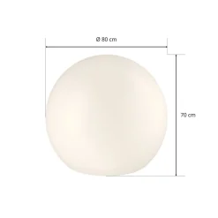 Udendørs dekorationslampe Cumulus XL, kugle, Ø 80 cm