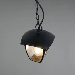 Udendørs hængelampe VENTA, sort, 17 x 17 cm, metal, IP44