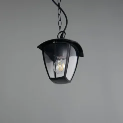 Udendørs hængelampe VENTA, sort, 17 x 17 cm, metal, IP44