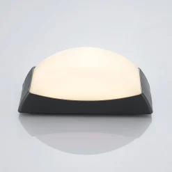 Udendørs LED-væglampe Alexey, IP65, mørkegrå