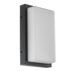 Udendørs LED-væglampe Babett, stål, glas, sensor