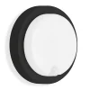 Udendørs LED-væglampe Dortmund Ø17cm sort