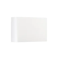 udendørs LED-væglampe KLEIN, hvid, bredde 16 cm, plast