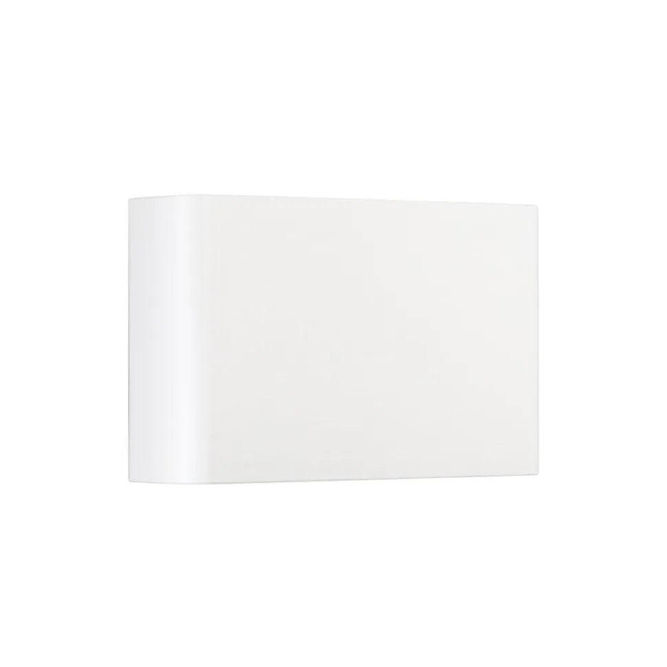 udendørs LED-væglampe KLEIN, hvid, bredde 16 cm, plast