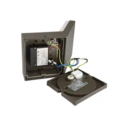 Udendørs LED-væglampe med sensor Tucanae, grå, højde 22 cm, IP54