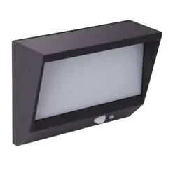 Udendørs LED-væglampe med solceller 67418BK