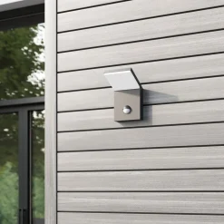 Udendørs LED-væglampe Nevio, metal, antracit, sensor