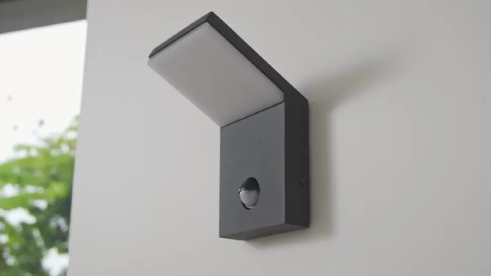 Udendørs LED-væglampe Nevio, metal, antracit, sensor