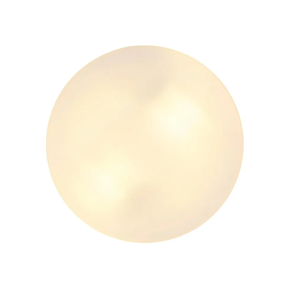 Udendørs loftslampe Vranos, sølvfarvet, Ø 24 cm, aluminium